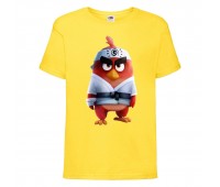 Футболка детская Энгри Бердс  (Angry Birds) желтая  (AB-karate-yellow) 152 см
