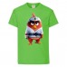 Футболка детская Энгри Бердс  (Angry Birds) светло-зеленая  (AB-karate-green) 152 см