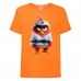 Футболка детская Энгри Бердс  (Angry Birds) оранжевая  (AB-karate-orange) 104 см