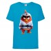 Футболка детская Энгри Бердс  (Angry Birds) голубая  (AB-karate-blue) 104 см
