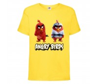 Футболка детская Энгри Бердс  (Angry Birds) желтая  (AB-red&karate-yellow) 104 см