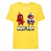 Футболка детская Энгри Бердс  (Angry Birds) желтая  (AB-red&karate-yellow) 104 см