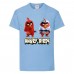 Футболка детская Энгри Бердс  (Angry Birds) светло-голубой  (AB-red&karate-blue) 152 см