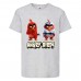 Футболка детская Энгри Бердс  (Angry Birds) серая  (AB-red&karate-gray) 140 см