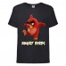 Футболка детская Энгри Бердс  (Angry Birds) черная  (AB-red-angry-black) 104 см