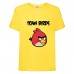 Футболка детская Энгри Бердс  (Angry Birds) желтая  (AB-red&tim-yellow) 152 см