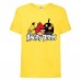 Футболка детская Энгри Бердс  (Angry Birds) желтая  (AB-red-chak&bomb-yellow) 164 см