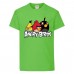 Футболка детская Энгри Бердс  (Angry Birds) светло-зеленая  (AB-red-chak&bomb-green) 152 см