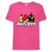 Футболка детская Энгри Бердс  (Angry Birds) розовая  (AB-red-chak&bomb-pink) 116 см