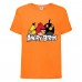 Футболка детская Энгри Бердс  (Angry Birds) оранжевая  (AB-red-chak&bomb-orange) 104 см