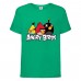 Футболка детская Энгри Бердс  (Angry Birds) зеленая  (AB-red-chak&bomb-green) 164 см