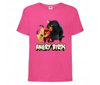 Футболка детская Энгри Бердс (Angry Birds) розовая (AB-red-chak&bomb-2-pink) 104 см Футболка детская Энгри Бердс (Angry Birds) розовая (AB-red-chak&bomb-2-pink) 104 см