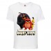 Футболка детская Энгри Бердс  (Angry Birds) белая  (AB-red-chak&bomb-3-white) 116 см