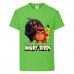 Футболка детская Энгри Бердс  (Angry Birds) светло-зеленая  (AB-red-chak&bomb-3-green) 152 см