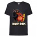 Футболка детская Энгри Бердс  (Angry Birds) черная  (AB-red-chak&bomb-3-black) 104 см