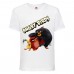 Футболка детская Энгри Бердс  (Angry Birds) белая  (AB-red-chak&bomb-4-white) 104 см