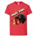 Футболка детская Энгри Бердс  (Angry Birds) красная  (AB-red-chak&bomb-4-red) 164 см