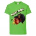 Футболка детская Энгри Бердс  (Angry Birds) светло-зеленая  (AB-red-chak&bomb-4-green) 152 см