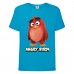 Футболка детская Энгри Бердс  (Angry Birds) голубая  (AB-red-blue) 152 см