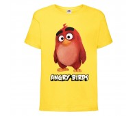 Футболка детская Энгри Бердс  (Angry Birds) желтая  (AB-red-yellow) 152 см