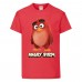 Футболка детская Энгри Бердс  (Angry Birds) красная  (AB-red-red) 152 см