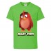 Футболка детская Энгри Бердс  (Angry Birds) светло-зеленая  (AB-red-green) 116 см