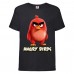 Футболка детская Энгри Бердс  (Angry Birds) черная (AB-red-2-black) 164 см