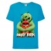 Футболка детская Энгри Бердс  (Angry Birds) голубая  (AB-swin&red-blue) 104 см