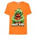 Футболка детская Энгри Бердс  (Angry Birds) оранжевая  (AB-swin&red-orange) 116 см