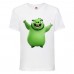 Футболка детская Энгри Бердс  (Angry Birds) белая  (AB-swin-white) 140 см