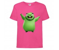 Футболка детская Энгри Бердс  (Angry Birds) розовая  (AB-swin-pink) 104 см