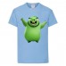 Футболка детская Энгри Бердс  (Angry Birds) светло-голубой  (AB-swin-blue) 128 см