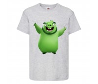 Футболка детская Энгри Бердс  (Angry Birds) серая  (AB-swin-gray) 104 см