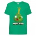 Футболка детская Энгри Бердс  (Angry Birds) зеленая  (AB-swin-2-green) 152 см