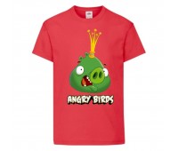 Футболка детская Энгри Бердс  (Angry Birds) красная  (AB-swin-2-red) 152 см