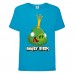 Футболка детская Энгри Бердс  (Angry Birds) светло-голубая  (AB-swin-2-blue) 152 см