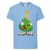 Футболка детская Энгри Бердс  (Angry Birds) светло-голубой  (AB-swin-2-blue) 152 см