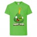 Футболка детская Энгри Бердс  (Angry Birds) светло-зеленая  (AB-swin-2-green) 140 см