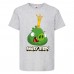 Футболка детская Энгри Бердс  (Angry Birds) серая  (AB-swin-2-gray) 128 см