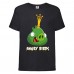 Футболка детская Энгри Бердс  (Angry Birds) черная (AB-swin-2-black) 104 см