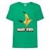 Футболка детская Энгри Бердс  (Angry Birds) зеленая  (AB-chak-green) 104 см