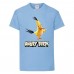 Футболка детская Энгри Бердс  (Angry Birds) светло-голубая  (AB-chak-blue) 104 см