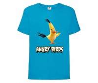 Футболка детская Энгри Бердс  (Angry Birds) голубая  (AB-chak-blue) 104 см