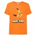 Футболка детская Энгри Бердс  (Angry Birds) оранжевая  (AB-chak-orange) 104 см