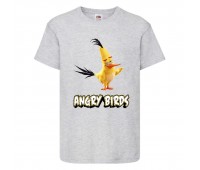 Футболка детская Энгри Бердс  (Angry Birds) серая  (AB-chak-gray) 104 см