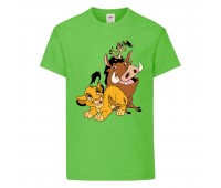 Футболка детская Король Лев (Lion King) светло-зеленая (LK-friends-green) 116 см Футболка детская Король Лев (Lion King) светло-зеленая (LK-friends-green) 116 см