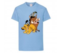 Футболка детская Король Лев (Lion King) светло-голубая (LK-friends-blue) 104 см Футболка детская Король Лев (Lion King) светло-голубая (LK-friends-blue) 104 см