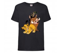 Футболка детская Король Лев (Lion King) черная (LK-friends-black) 104 см Футболка детская Король Лев (Lion King) черная (LK-friends-black) 104 см
