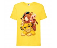 Футболка детская Король Лев (Lion King) желтая (LK-friends-2-yellow) 164 см Футболка детская Король Лев (Lion King) желтая (LK-friends-2-yellow) 164 см