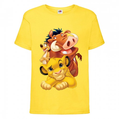 Футболка детская Король Лев (Lion King) желтая (LK-friends-2-yellow) 164 см Футболка детская Король Лев (Lion King) желтая (LK-friends-2-yellow) 164 см